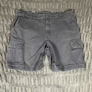 Duluth Trading Co Flex Fire Hose Relaxed Fit Cargo Shorts Men's Size 48 Gray